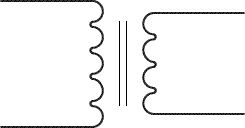 Transformer circuit diagram symbol